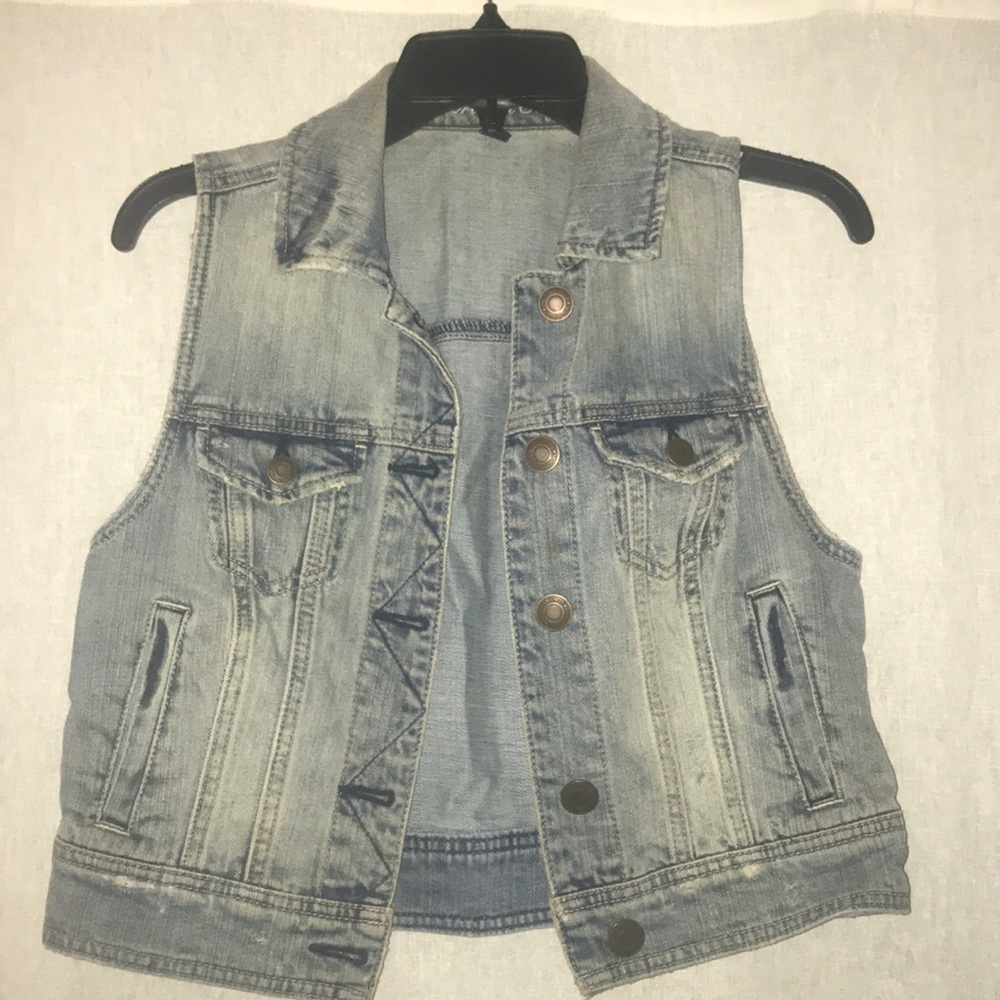American Eagle denim vest